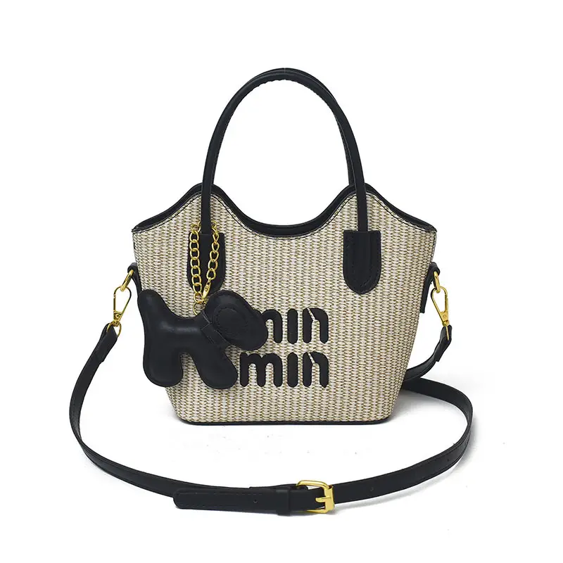 Mimmi Manojou Cross-Brand Large Shoulder Tote Bag Brown - Image 5