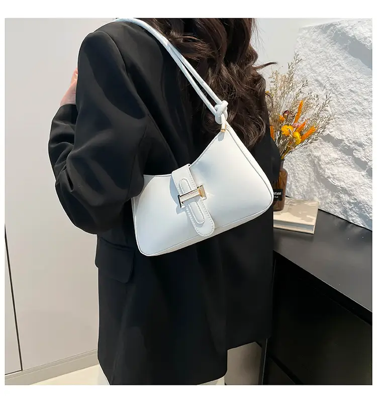 Women's Tan Crossbody Bag with Silver Clasp — feature 10