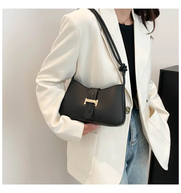 Women's Tan Crossbody Bag with Silver Clasp — feature 21