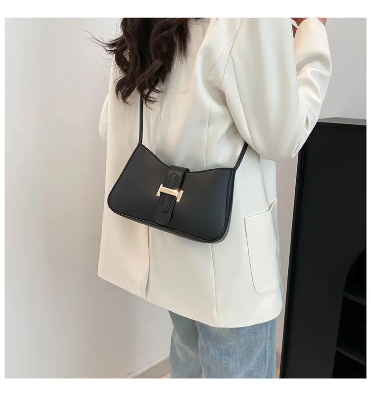 Women's Tan Crossbody Bag with Silver Clasp — feature 23