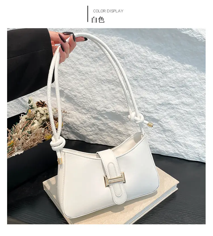 Women's Tan Crossbody Bag with Silver Clasp — feature 26