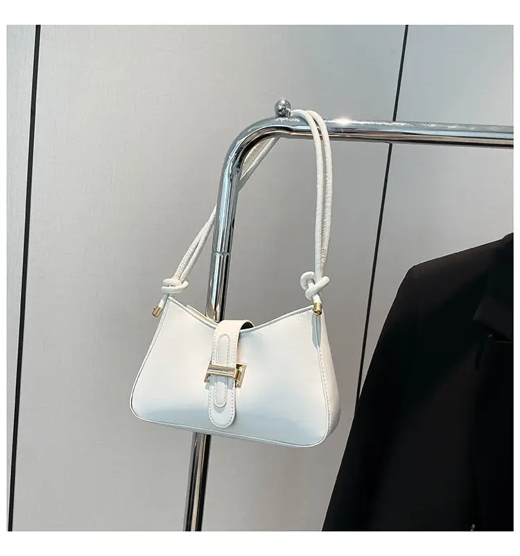 Women's Tan Crossbody Bag with Silver Clasp — feature 32