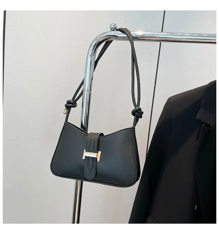 Women's Tan Crossbody Bag with Silver Clasp — feature 34