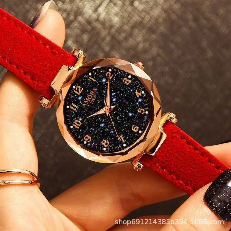 Women's Starry Sky Quartz Watch Blue Strap — feature 15
