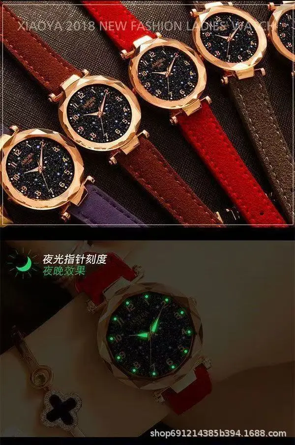 Women's Starry Sky Quartz Watch Blue Strap — feature 6
