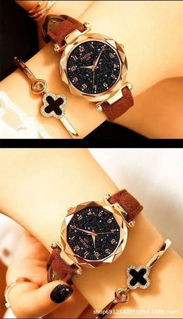 Women's Starry Sky Quartz Watch Blue Strap — feature 7