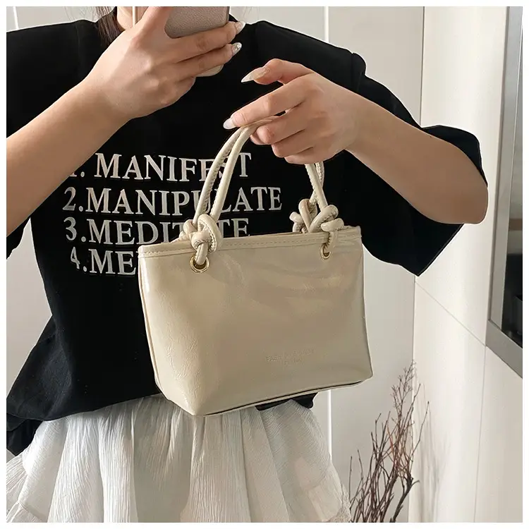 Pink Leather Shoulder Bag with Tassel for Women — feature 11