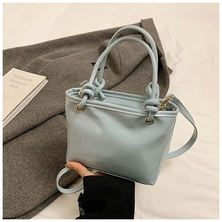 Pink Leather Shoulder Bag with Tassel for Women