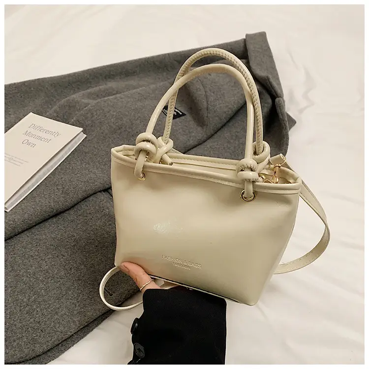 Pink Leather Shoulder Bag with Tassel for Women