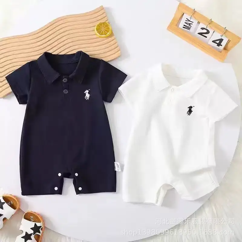 Baby Boy Short Sleeve Polo Shirt Summer Wear - Image 4