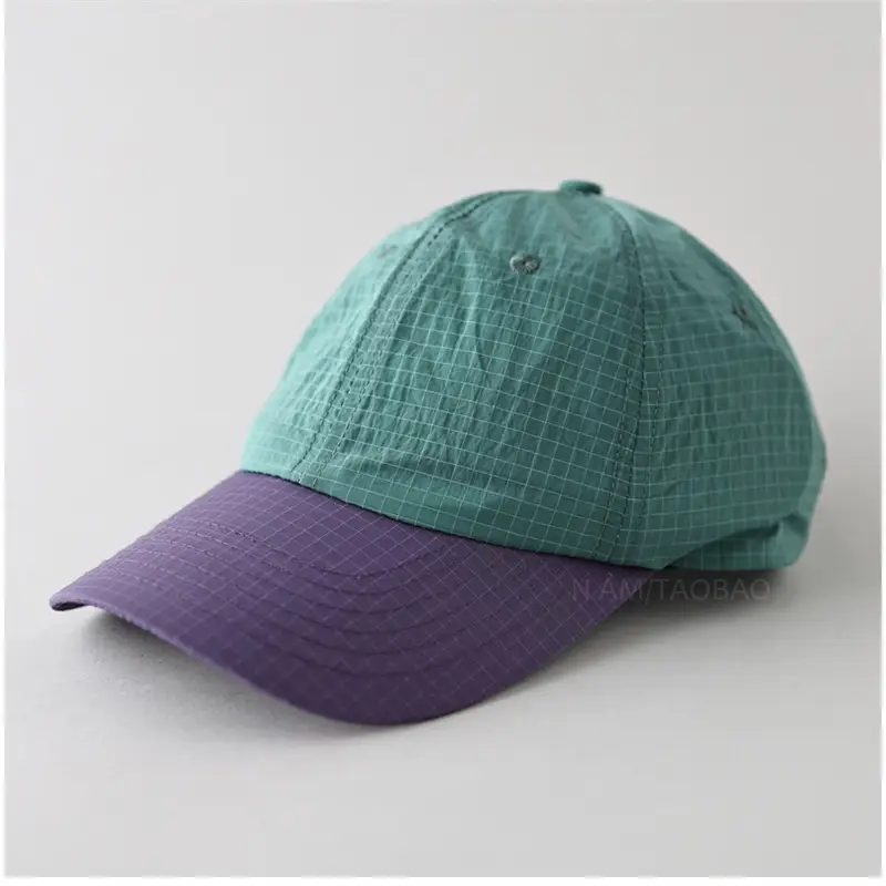 Men Grey Beige Baseball Cap with Curved Eaves - Image 2