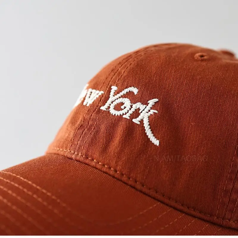 New York Letter Baseball Cap Black Men Women