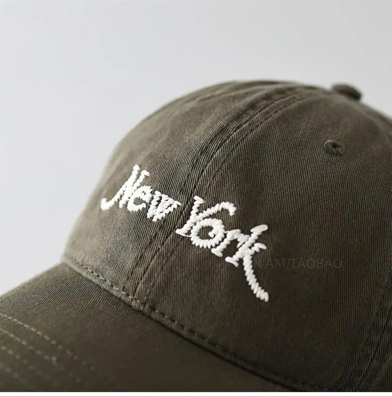 New York Letter Baseball Cap Black Men Women — feature 13