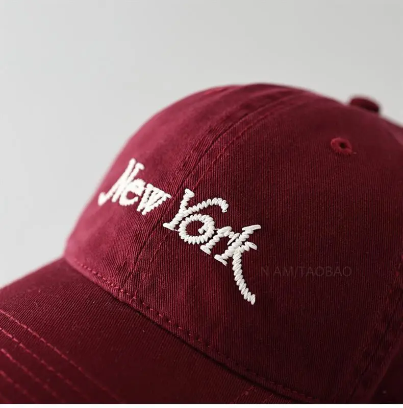 New York Letter Baseball Cap Black Men Women — feature 15