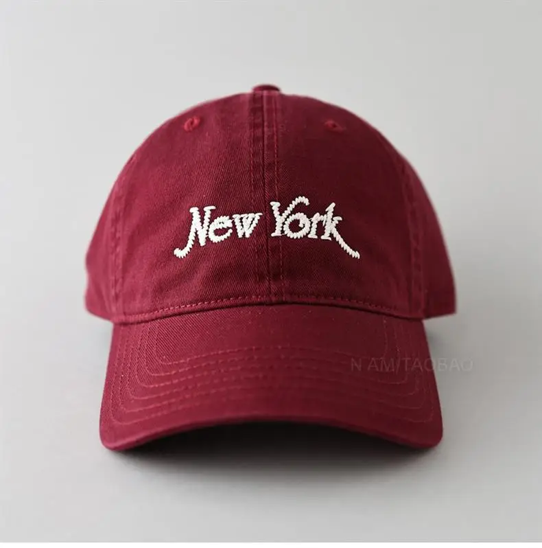 New York Letter Baseball Cap Black Men Women — feature 17
