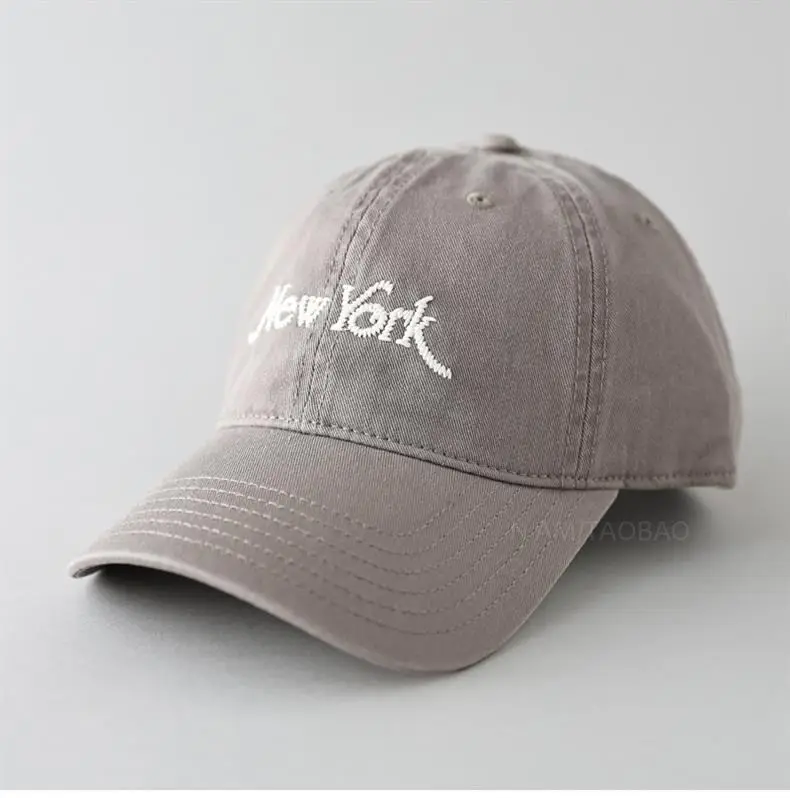 New York Letter Baseball Cap Black Men Women — feature 6