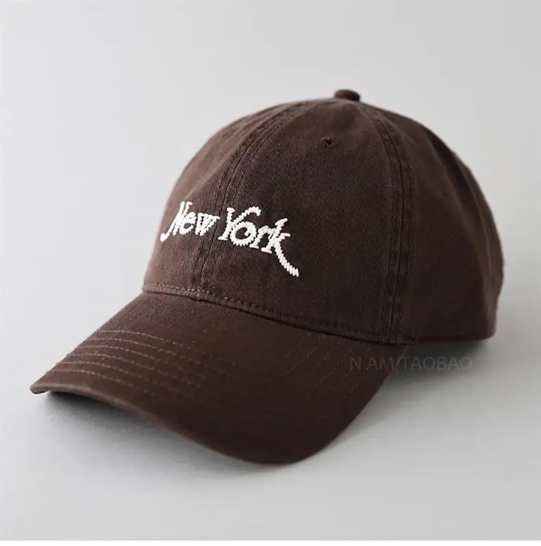 New York Letter Baseball Cap Black Men Women — feature 8