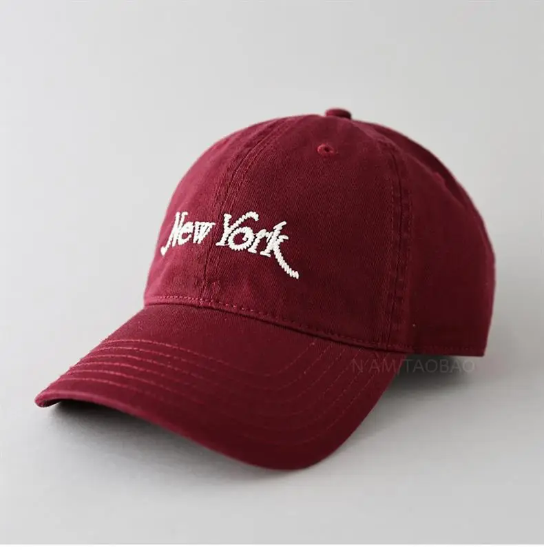 New York Letter Baseball Cap Black Men Women — feature 9