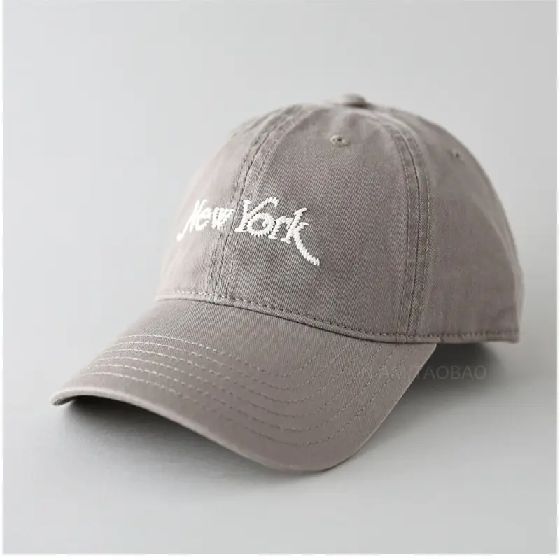 New York Letter Baseball Cap Black Men Women