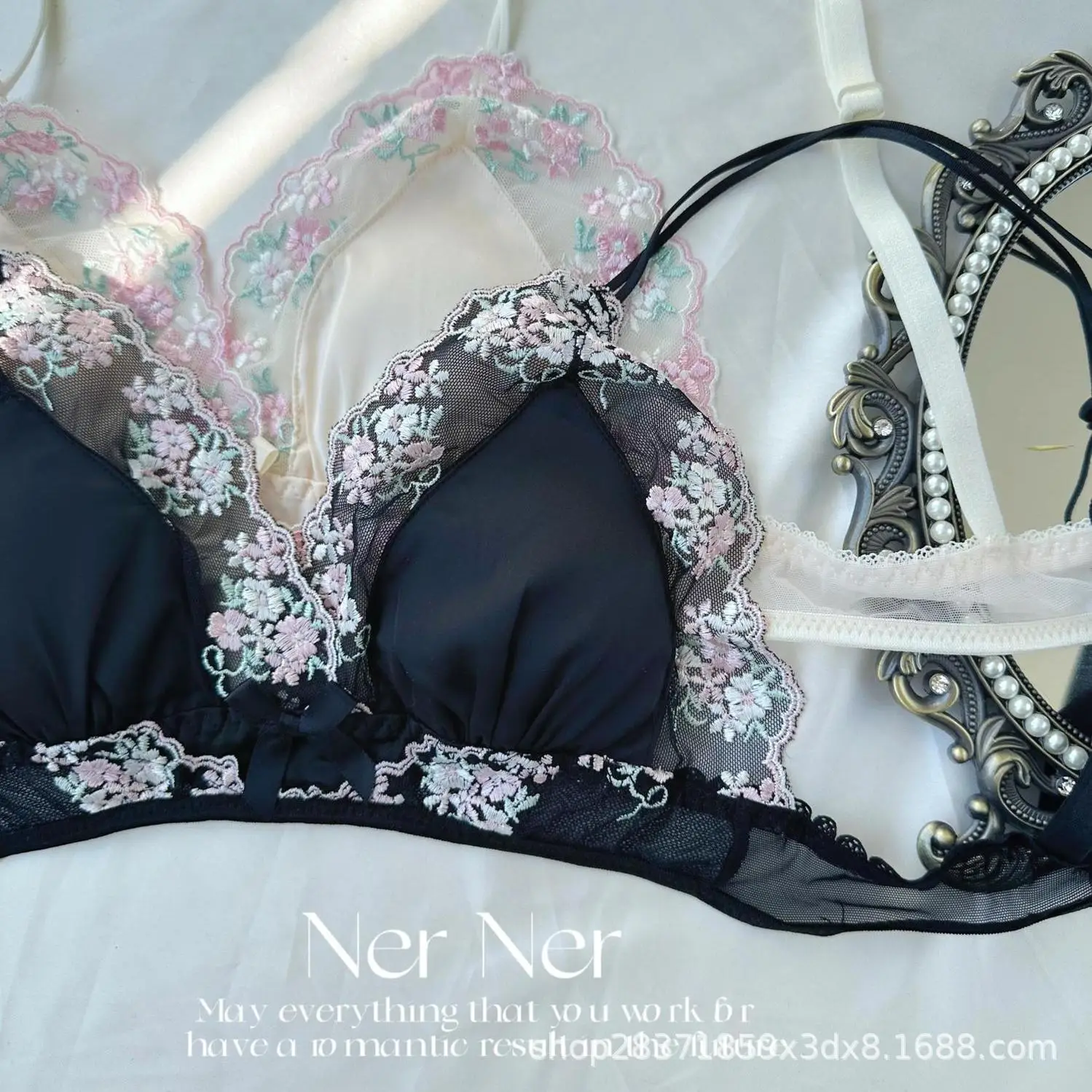 Sexy Lace Bra Panties Small Chest 2025 New Chun Style - Image 3