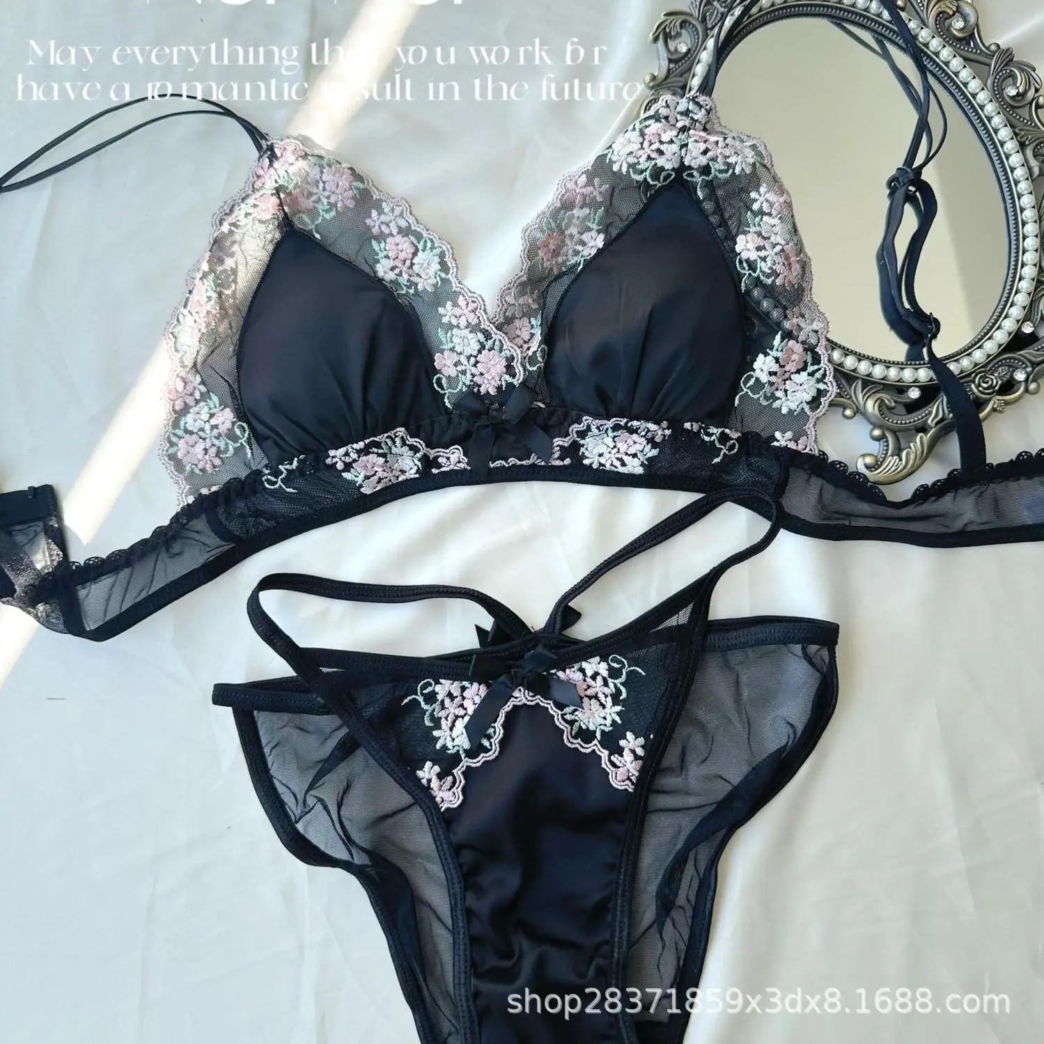 Sexy Lace Bra Panties Small Chest 2025 New Chun Style - Image 6
