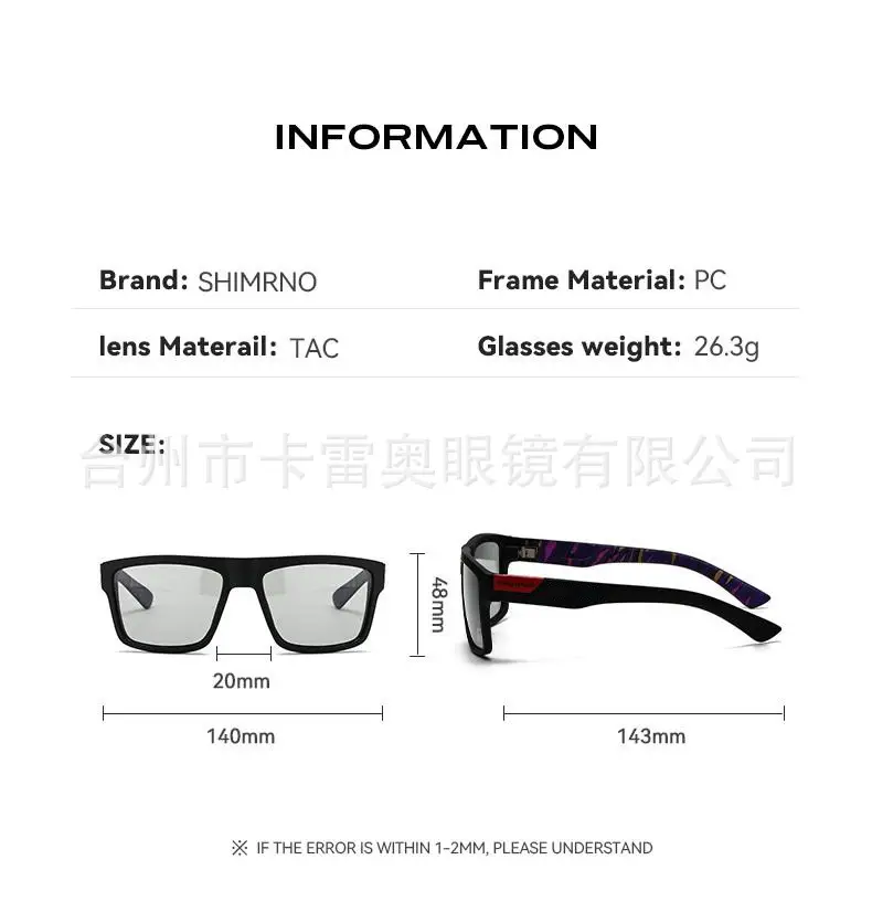 Men's Black Polarized Driving Sunglasses with High Coverage — feature 10