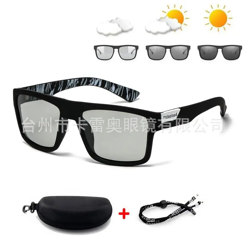 Men's Black Polarized Driving Sunglasses with High Coverage — feature 12