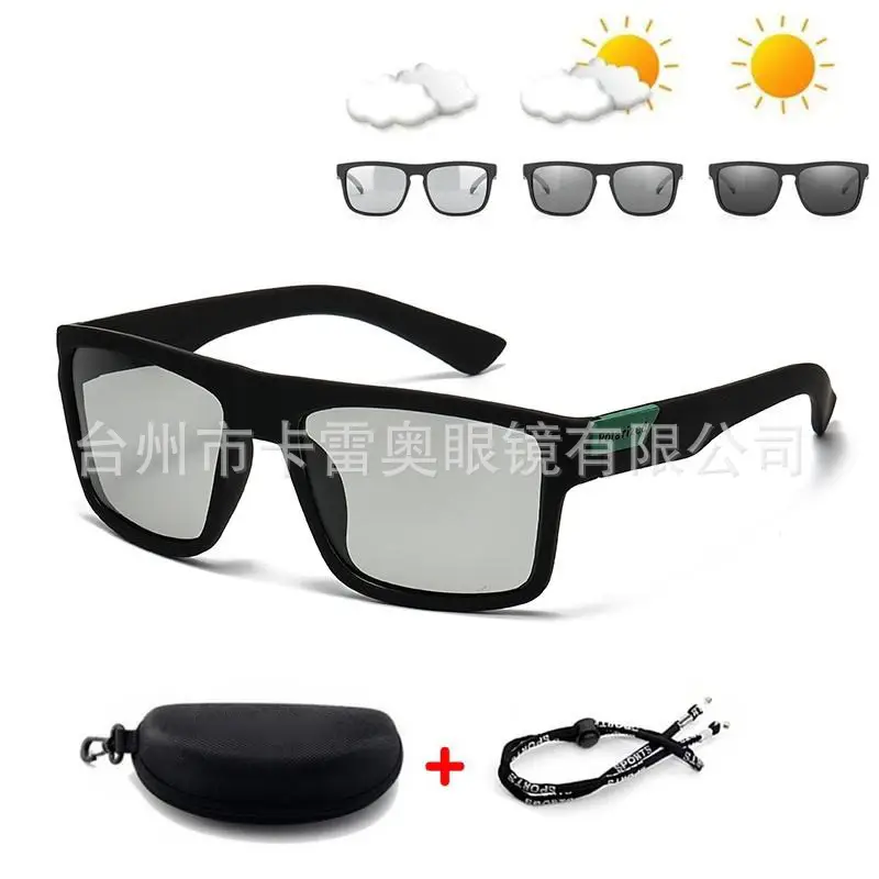 Men's Black Polarized Driving Sunglasses with High Coverage - Image 3