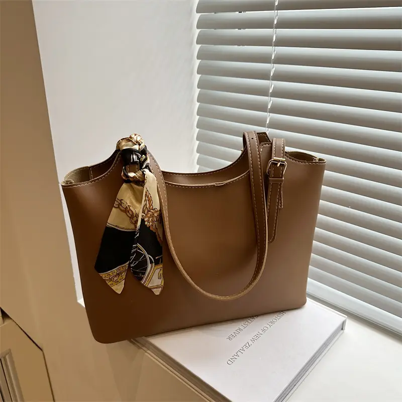 Women's Brown Tote Bag with Tassel 2025 New Arrival - Image 5