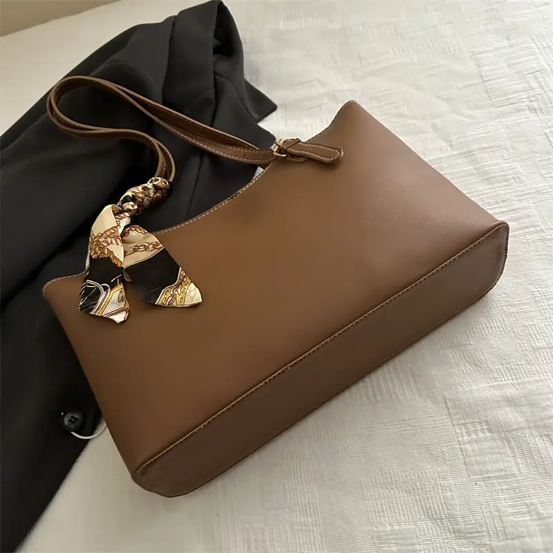 Women's Brown Tote Bag with Tassel 2025 New Arrival - Image 6
