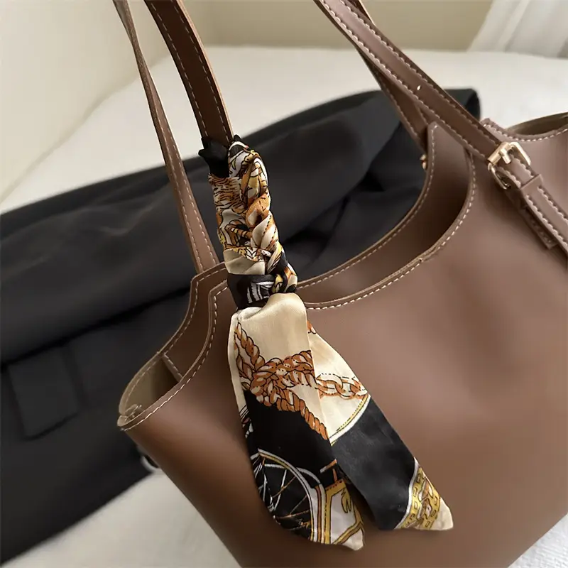 Women's Brown Tote Bag with Tassel 2025 New Arrival - Image 7