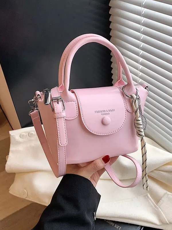 Women's Vintage Brown Crossbody Handbag with Chain Strap - Image 7