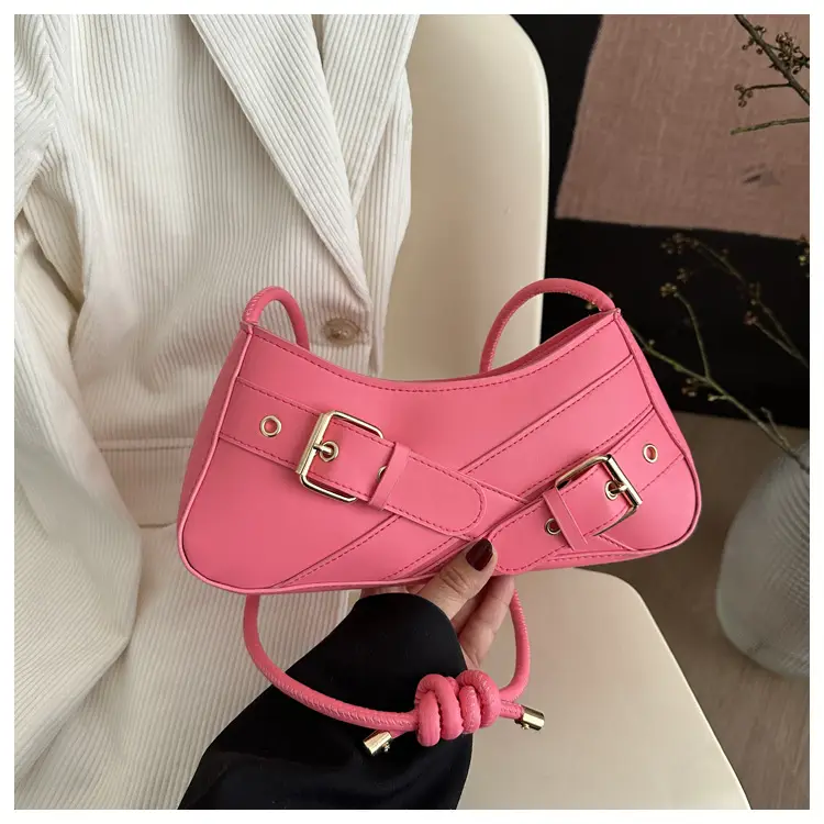 Pink Biker Style Women's Shoulder Bag 2026 — feature 14