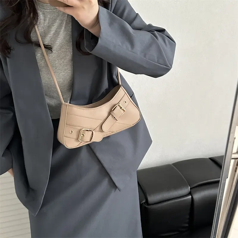 Pink Biker Style Women's Shoulder Bag 2026 - Image 4