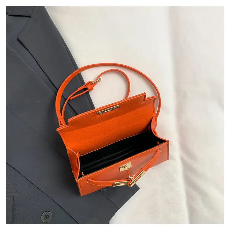 Orange Leather Shoulder Crossbody Bag for Women 2025 — feature 8