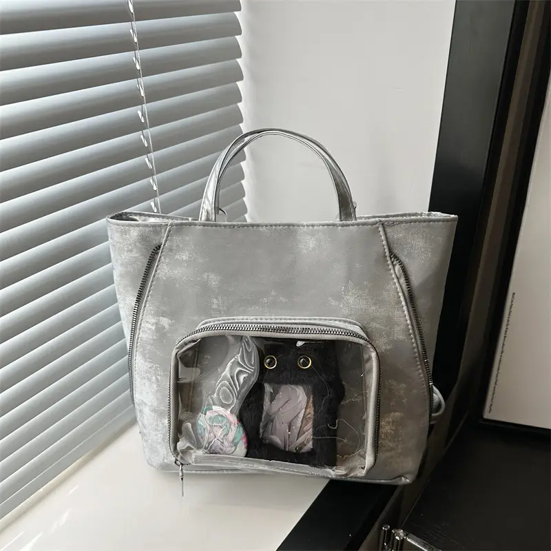 Clear Transparent Shoulder Bag for Girls Cute Cartoon Design - Image 8