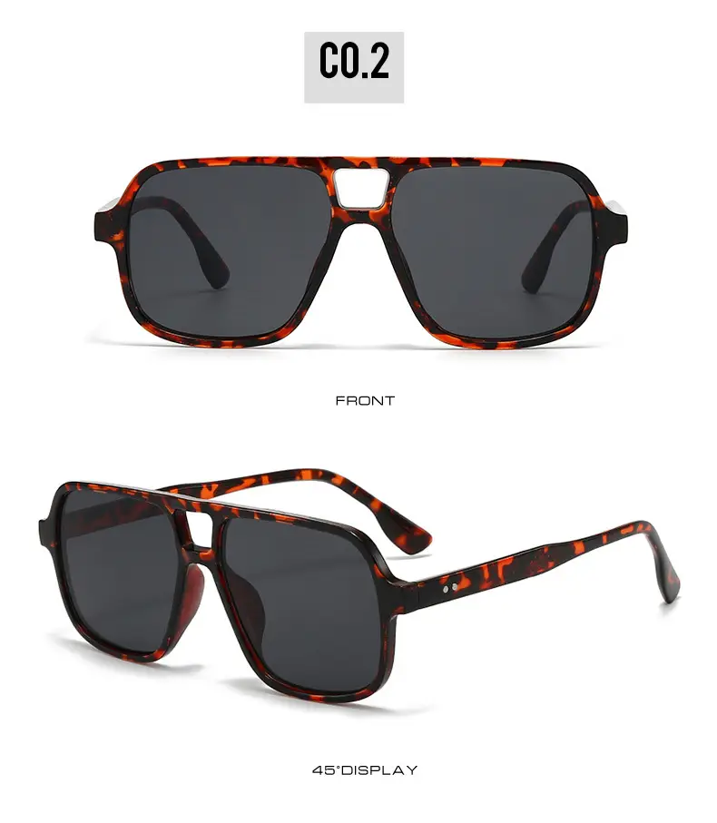 White Gray Aviator Sunglasses for Men Women — feature 10