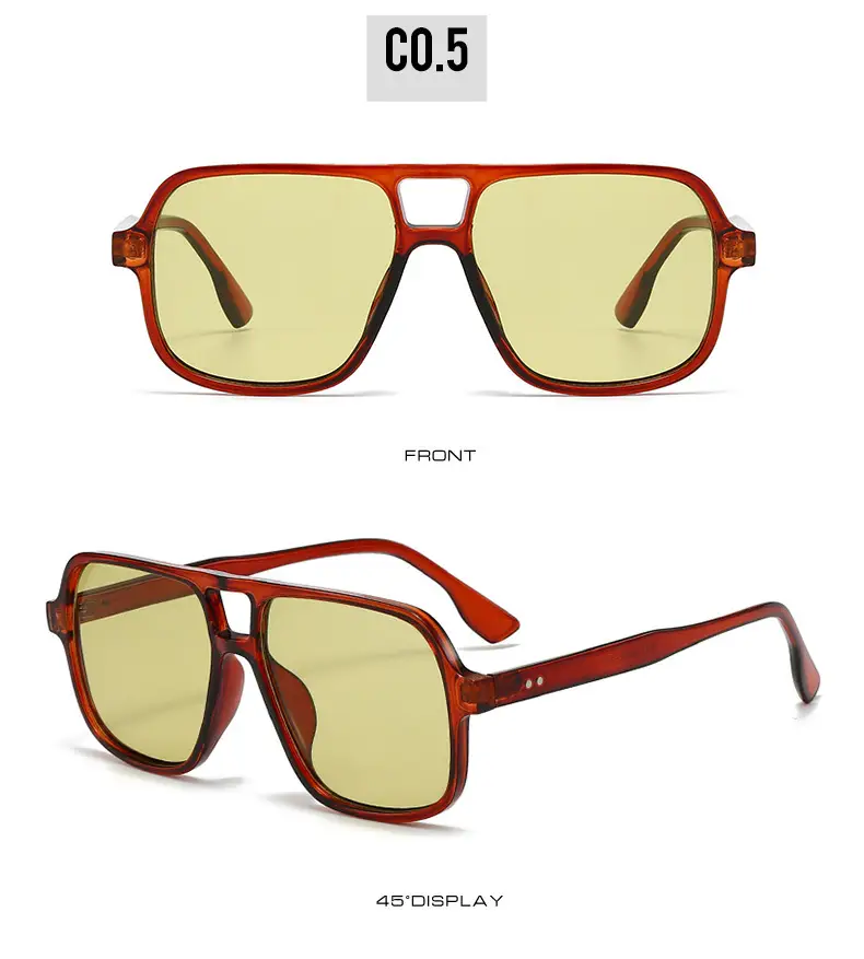 White Gray Aviator Sunglasses for Men Women — feature 13