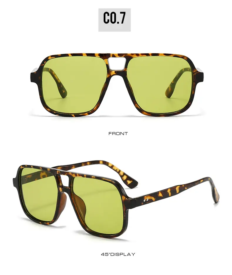White Gray Aviator Sunglasses for Men Women — feature 15
