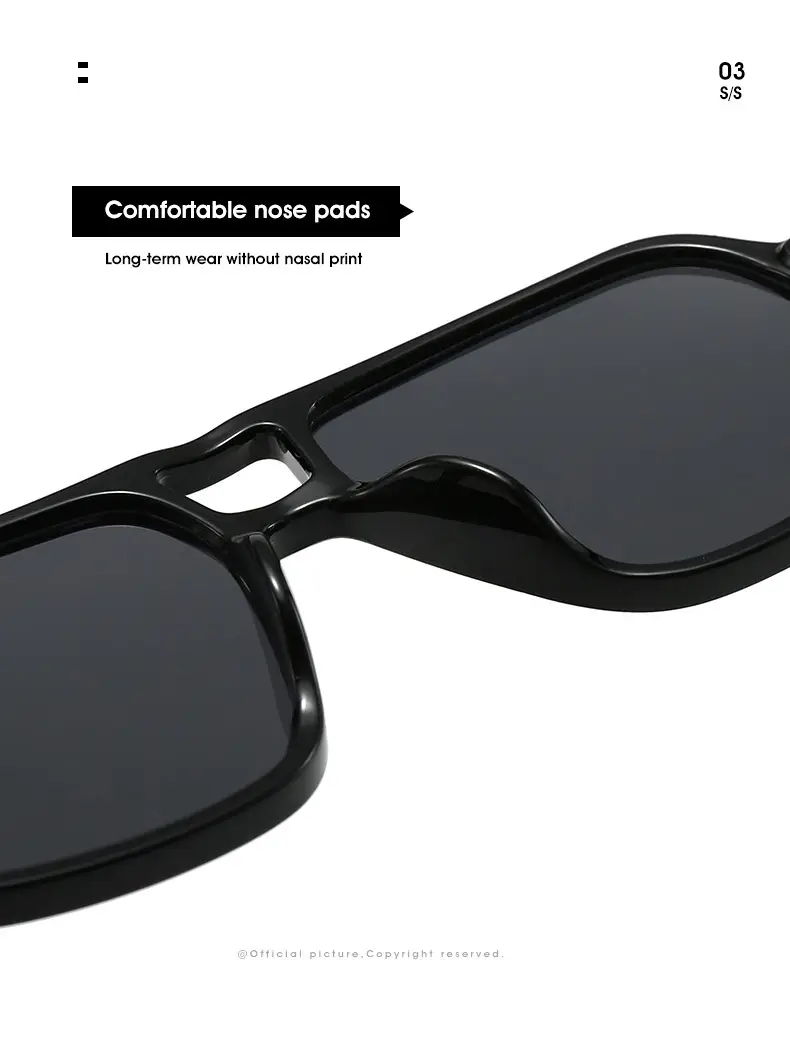 White Gray Aviator Sunglasses for Men Women — feature 5