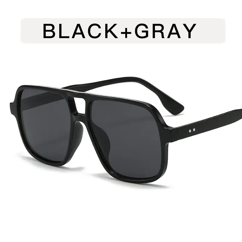 White Gray Aviator Sunglasses for Men Women