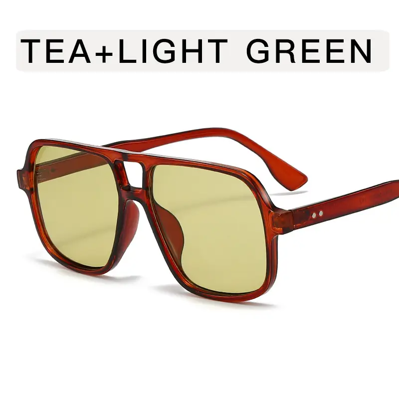 White Gray Aviator Sunglasses for Men Women - Image 5