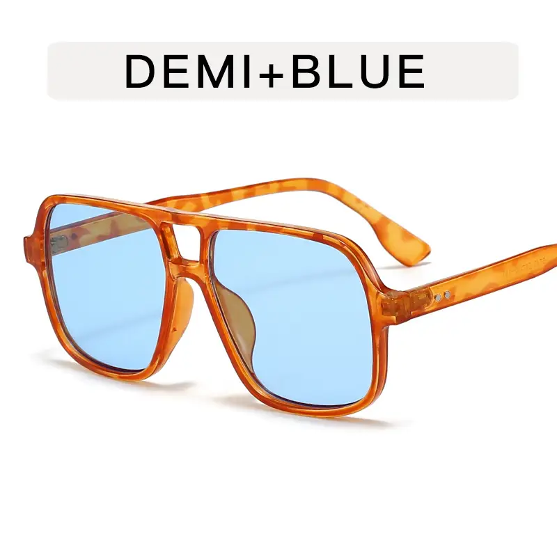 White Gray Aviator Sunglasses for Men Women - Image 6