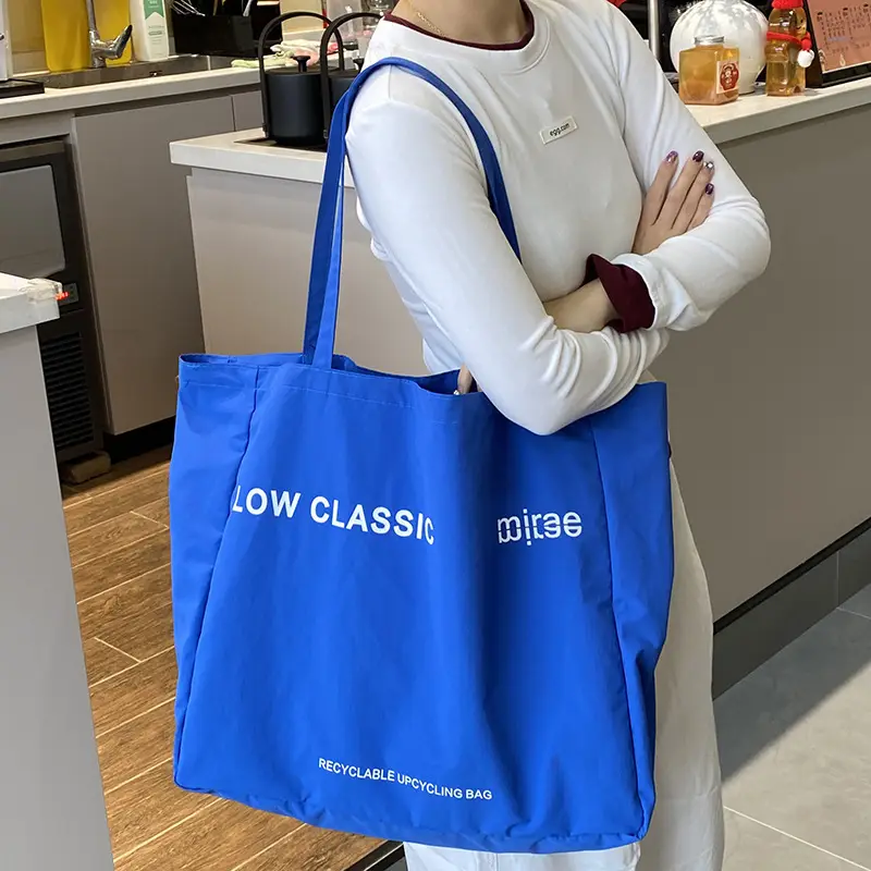 Blue Canvas Large Tote Bag 2025 Casual Use - Image 5