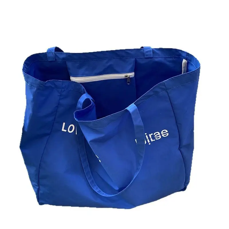 Blue Canvas Large Tote Bag 2025 Casual Use - Image 9