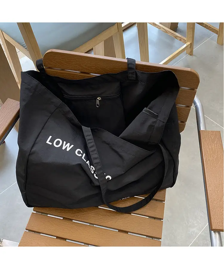 Blue Canvas Large Tote Bag 2025 Casual Use — feature 15