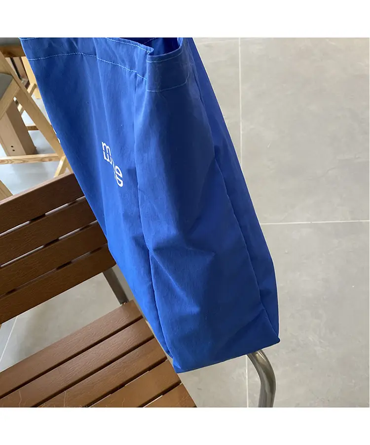 Blue Canvas Large Tote Bag 2025 Casual Use — feature 22