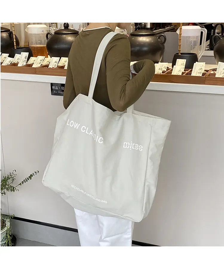 Blue Canvas Large Tote Bag 2025 Casual Use — feature 7