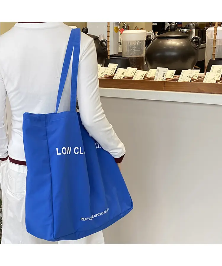 Blue Canvas Large Tote Bag 2025 Casual Use - Image 3