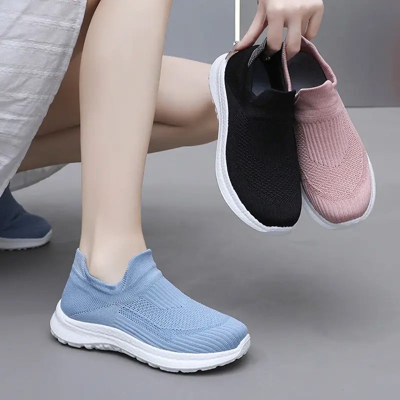 Shoes Women's Spring New Cross-border Shoes Women's Shoes Casual Shoes Breathable sneaker Non-slip All-match Breathable Wear-resistant Single-layer Shoes